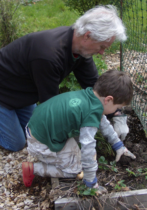 Gardening together is important work