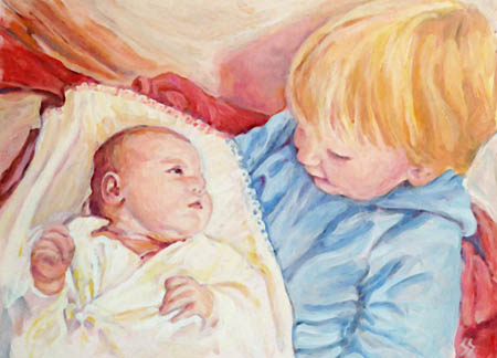 Being held on a Montessori Topponcino